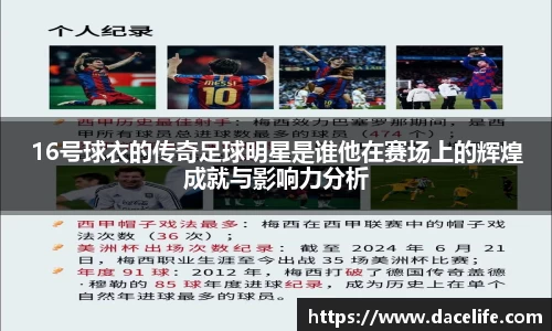 16号球衣的传奇足球明星是谁他在赛场上的辉煌成就与影响力分析