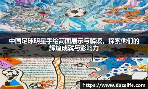 中国足球明星手绘简图展示与解读，探索他们的辉煌成就与影响力